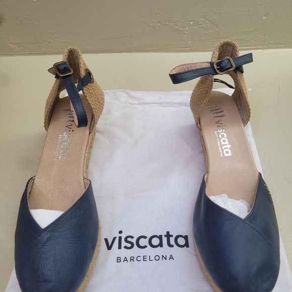Viscata Pubol Copa 3 Espadrilles Navy sz 40 - Picture 2 of 4